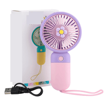 Ročni USB ventilator na polnjenje – 3 hitrosti, prenosni