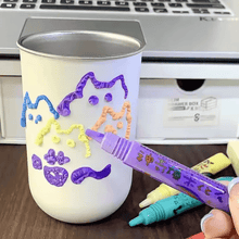 Čarobna puffy peresa – komplet za 3D risanje (18 peres)