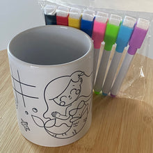 Skodelice COLOR ME + komplet 8 barvnih izbrisljivih magnetnih peres